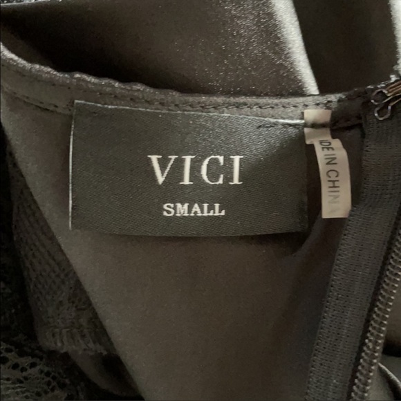Vici Collection black satin dress - Picture 10 of 10